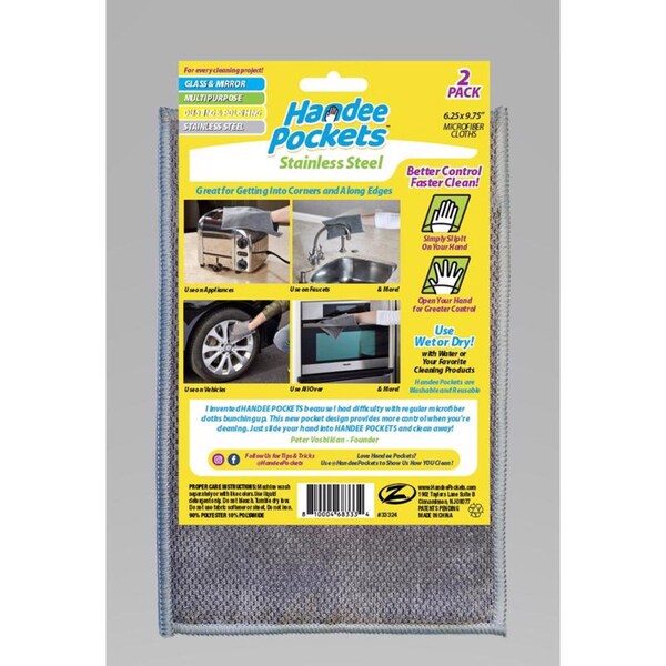 Microfiber Cleaning Cloth 6.25 In. W X 9.75 In. L 2 Pk